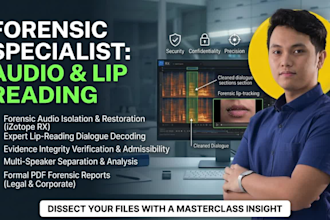 do forensic audio enhancement and lip reading