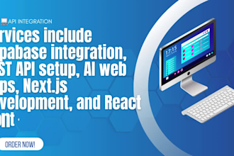 build nextjs nextjs, ai web app, api backend react developer