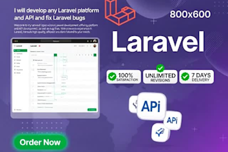 develop custom PHP laravel reactjs website and restful apis