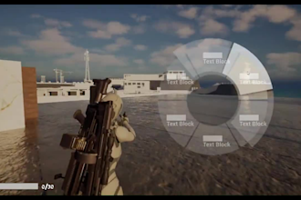 design unreal engine UI, unity game UI UX, menus hud, inventory for PC