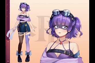 design live2d model, vtuber model, live2d rigging, 3d vtuber model, vtuber rig