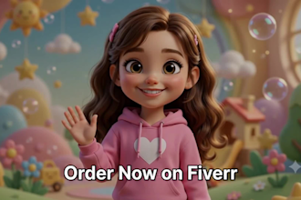 create 3d animation for kids and nursery rhymes