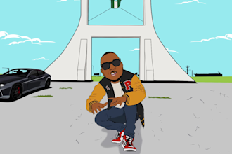 2d animated music video, 2d character animation, 2d animation video