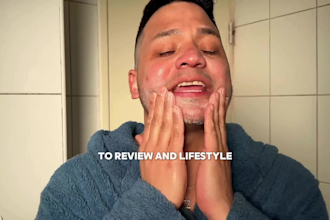 create ugc for mens skincare in spanish