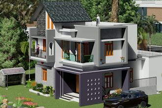 design 2d floor plan and 3d house model