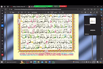 teach the holy quran with tajweed and proper pronunciation