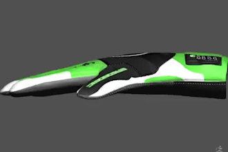 create 3d football goalkeeper gloves animation