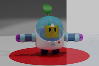 create hard surface character models