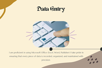 do data entry with strong attention to detail