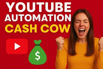 create automated youtube faceless channel, spanish cash cow video and management