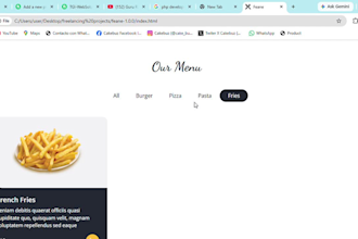 design attractive food posters and menus