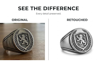 professional jewelry photo retouching with video included