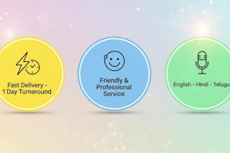 record kids storytelling voiceover in english, hindi telugu