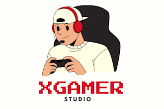 design mascot gaming logo for youtube twitch and discord