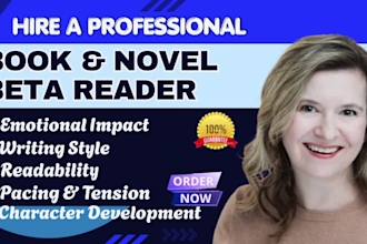 beta your book critique novel fantasy dark literary thriller or erotical book