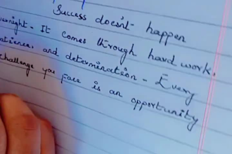neat and beautiful english and urdu handwriting and copy typing