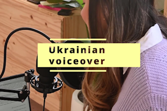 record a professional ukrainian voiceover for your project