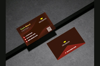 design modern business cards and professional invoices