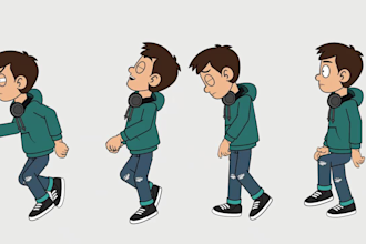 create smooth 2d character animation using moho