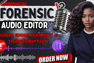 forensic audio editing transcription audio enhancement audio analysis isolation