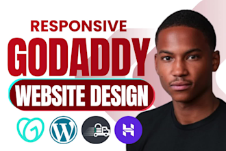 design godaddy website, redesign godaddy landing page godaddy business website