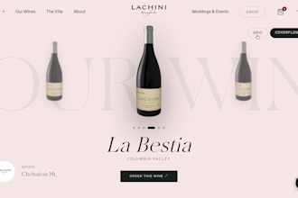 design a luxury website for your hotel, winery, or wedding venue