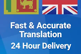 do professional sinhala english translation services