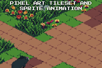 create pixel art isometric game asset tileset environment tilemap unity assets