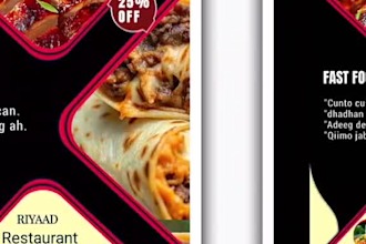 design professional social media posts flyers and  food ads