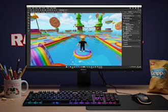 create a complete roblox simulator or tycoon game with scripts and UI