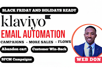 setup klaviyo shopify email marketing klaviyo flows and black friday campaigns