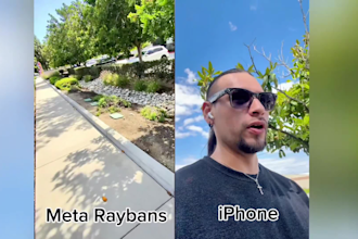 filmmeta rayban glasses ugc ads for tiktok and meta pov style tech