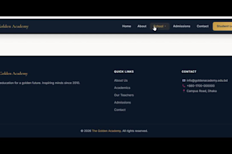 build a professional school website for your institution