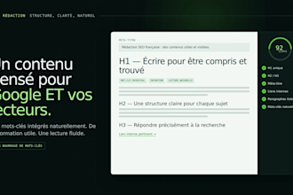 write SEO content in french for your website
