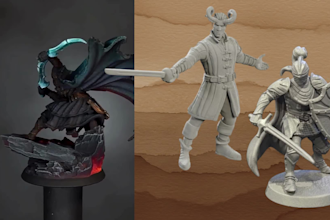 3d print and paint resin miniatures for warhammer dnd and tabletop games