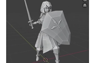 model rig and animate 3d retro low poly character  for ps1 ps2 psx n64 y2k