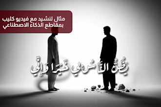 create a professional nasheed song with a matching video clip