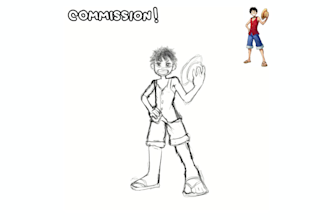 draw a cute retro cartoon avatar or profile picture