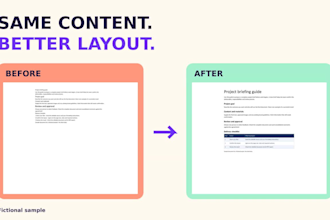 format your word document and PDF