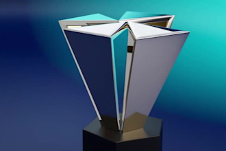 design 3d trophies and 2d awards for events, competitions, and shows