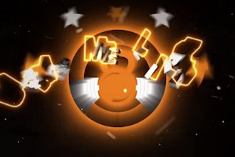 custom logo animation, and video intro, youtube intro video,