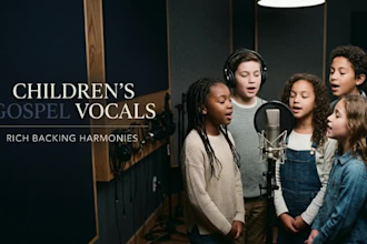 record children gospel choir vocals or backing harmonies for your track