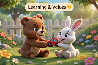 create ai animated kids story videos for youtube