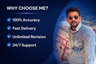 do accurate data entry and excel and tally work
