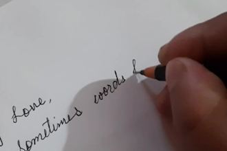 write a beautiful handwritten, letter quotes, poetry, notes for you