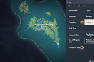 explore your genshin impact map