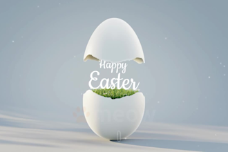 make happy easter video, amazing egg animation