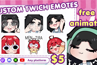 draw chibi style emotes for your streams