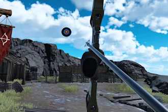 provide a complete VR archery game for meta quest VR headset