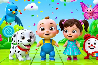do 3d kids animation nursery rhymes  kids songs 3d cartoon animation ai